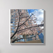 Stad bloeit canvas afdruk (Voorkant)