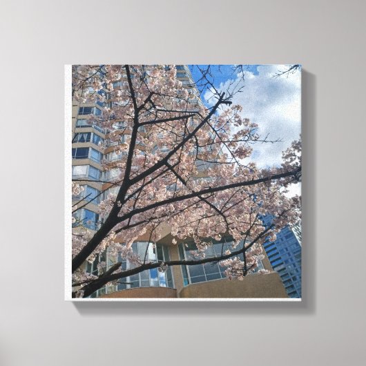Stad bloeit canvas afdruk (Voorkant)