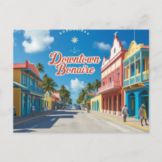 Stad Bonaire ansichtkaart Feestdagenkaart