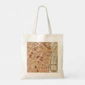 Stad Bordeaux Frankrijk  kaart Tote Bag (Achterkant)
