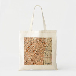 Stad Bordeaux Frankrijk  kaart Tote Bag