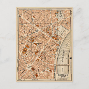 Stad Bordeaux Frankrijk Vintage Ansichtkaart Briefkaart