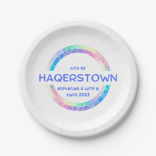 Stad Borden van Hagerstown Paper Papieren Bordje