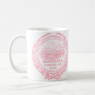 stad Boston Seal, roze Koffiemok