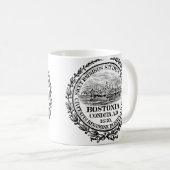 stad Boston Seal, zwart Koffiemok (Voorkant rechts)
