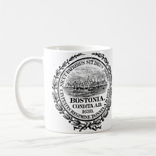 stad Boston Seal, zwart Koffiemok (Links)