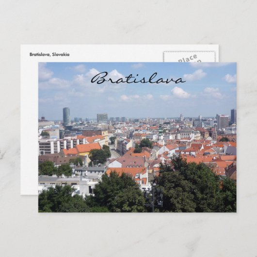 stad bratislava briefkaart (Voorkant / Achterkant)