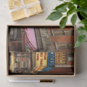 Stad - Brattleboro VT - Geen parkeerplaatsen op de Tissuepapier (Geschenk)