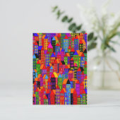 'stad' briefkaart (Staand voorkant)