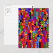 'stad' briefkaart (Voorkant / Achterkant)