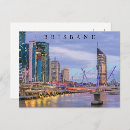 Stad Brisbane | Australië Briefkaart (Voorkant / Achterkant)