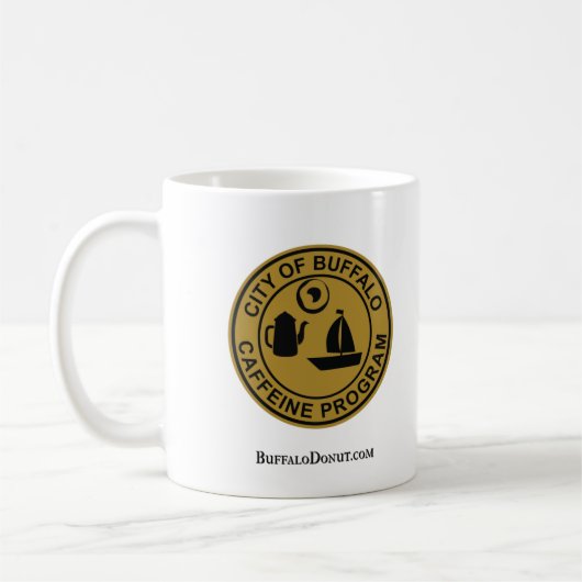 Stad Buffalo Dept of Coffee & Donuts Official Koffiemok (Links)