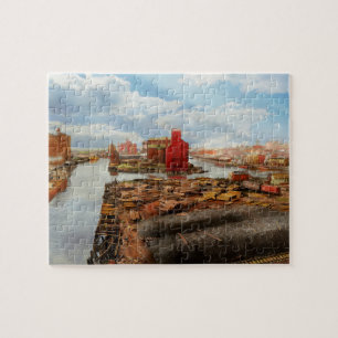 Stad - Buffalo NY - Kreken en Liften 1900 Legpuzzel