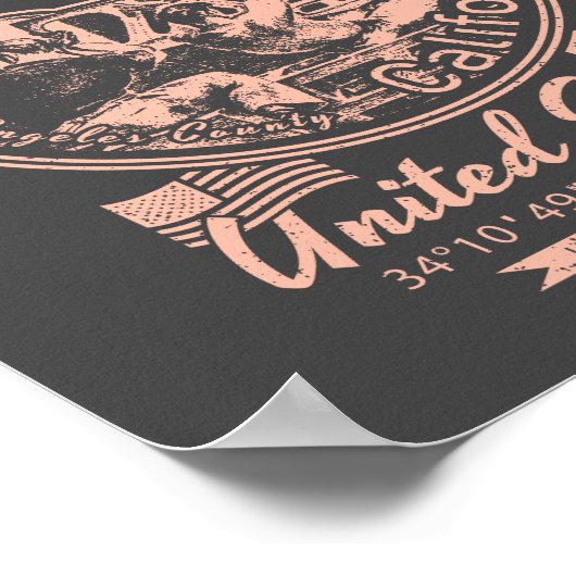 STAD BURBANK CALIFORNIA - BURBANKPERSONEN POSTER (Hoek)