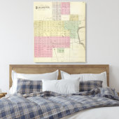 Stad Burlington, Coffee County, Kansas Canvas Afdruk (Insitu (Slaapkamer))
