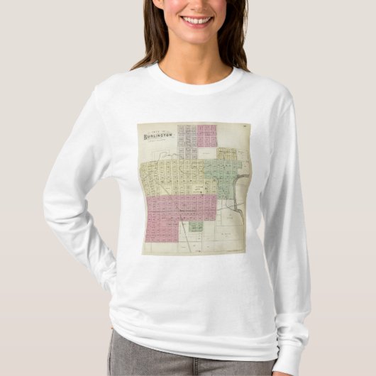 Stad Burlington, Coffee County, Kansas T-shirt (Voorkant)