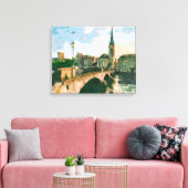 Stad Canvas Afdruk (Insitu (Woonkamer))