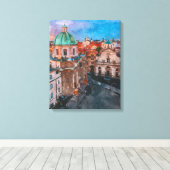  stad canvas afdruk (Insitu (Houten vloer))