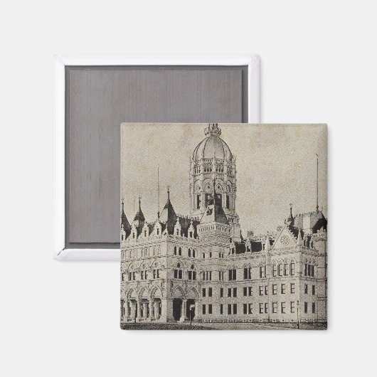 Stad Capitol, Hartford Magneet (Voorkant / Achterkant)