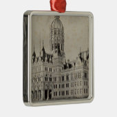 Stad Capitol, Hartford Metalen Ornament (Rechts)