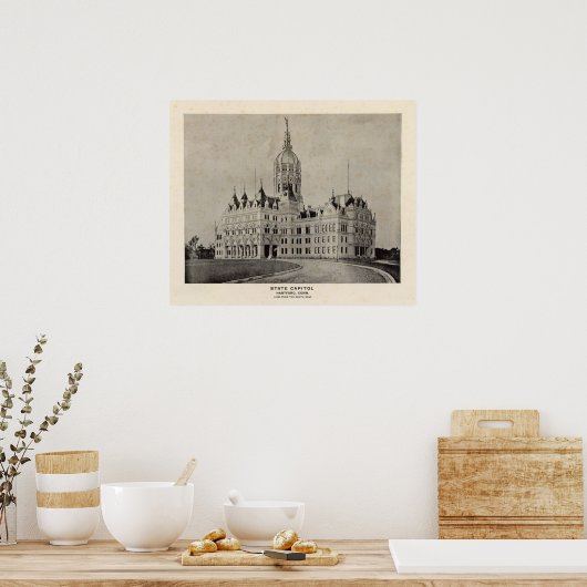 Stad Capitol, Hartford Poster (Keuken)