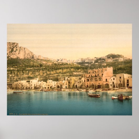 Stad Capri, eiland Capri, Campanië, Italië Poster (Voorkant)