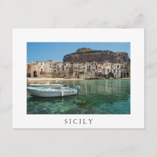 stad Cefalu op Sicilië Briefkaart