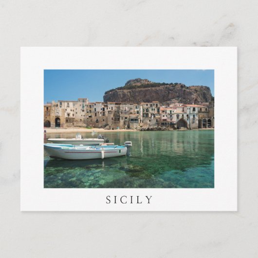 stad Cefalu op Sicilië Briefkaart (Voorkant)