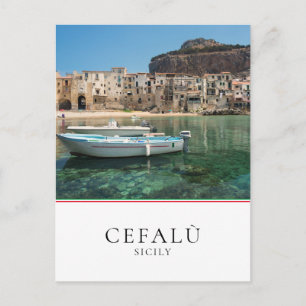 stad Cefalu op Sicilië Briefkaart
