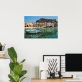 stad Cefalu op Sicilië Poster (Thuiskantoor)