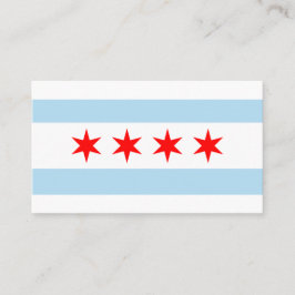 Stad Chicago Flag Visitekaartje