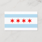 Stad Chicago Flag Visitekaartje (Voorkant)