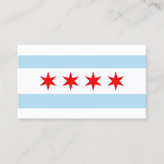 Stad Chicago Flag Visitekaartje (Voorkant)