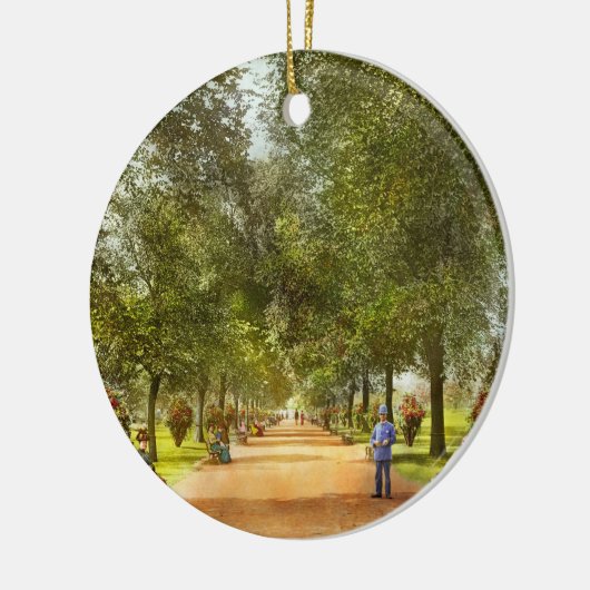 Stad - Chicago IL - een looppas in Lincoln Park 19 Keramisch Ornament (Links)