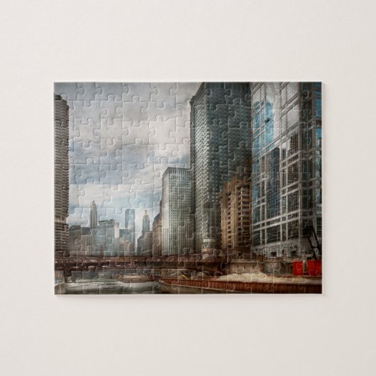Stad - Chicago, IL - Een nieuwe stad bouwen Legpuzzel (Horizontaal)