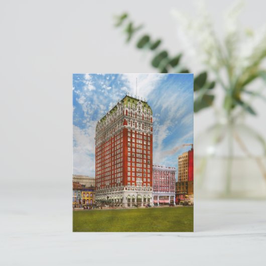 Stad - Chicago IL - Het Blackstone hotel in 1915 Briefkaart (Staand voorkant)