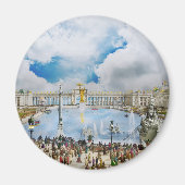 Stad - Chicago, IL - Het hof van eredienst 1893 Magneet (Voorkant)