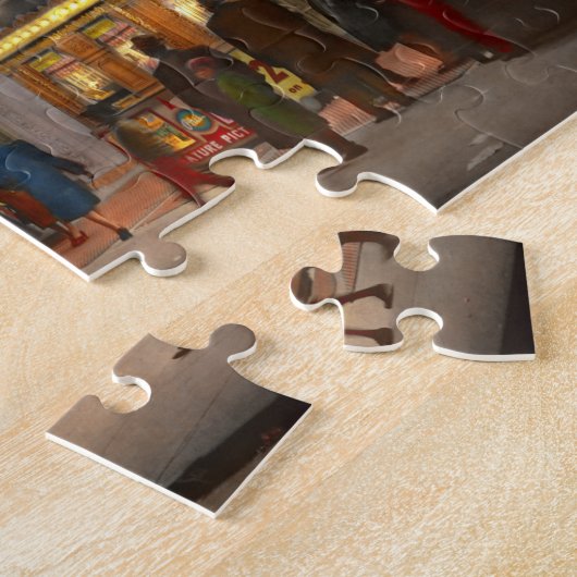 Stad - Chicago IL - Nachtleven bij het Regal Theat Legpuzzel (Zijkant)