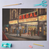 Stad - Chicago IL - Nachtleven bij het Regal Theat Tissuepapier (Craft)