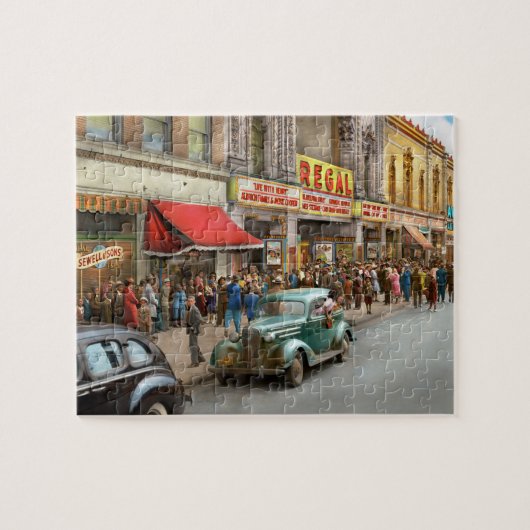Stad - Chicago, IL - Vermakelijk Chicago 1941 Legpuzzel (Horizontaal)