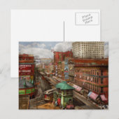 Stad Chicago - Piano Row 1907 Briefkaart (Voorkant / Achterkant)