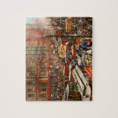 Stad - Chicago - Verkeersham op Dearborn St. 1909 Legpuzzel (Verticaal)