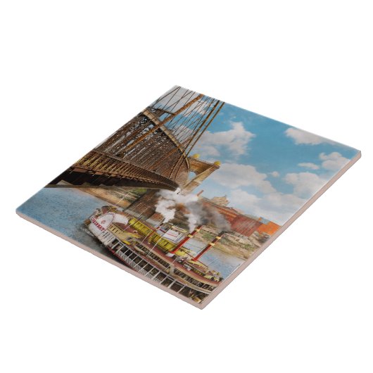 Stad - Cincinnati, OH De stad Cincinnati 1906 Tegeltje (Zijkant)