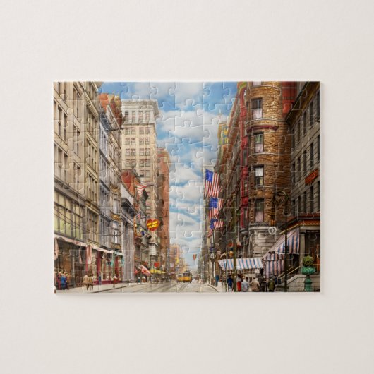 Stad - Cincinnati, OH - Fourth en Race St 1908 Legpuzzel (Horizontaal)
