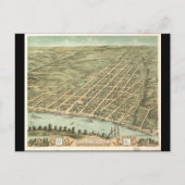 Stad Clarksville Tennessee (1870) Briefkaart (Voorkant)