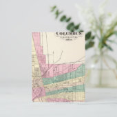 Stad Columbus, provincie Franklin, Ohio Briefkaart (Staand voorkant)