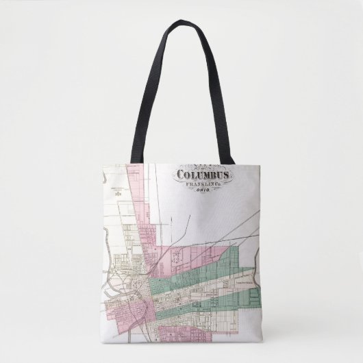 Stad Columbus, provincie Franklin, Ohio Tote Bag (Voorkant)