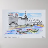 Stad Concarneau | Finistere, Bretagne Poster (Voorkant)