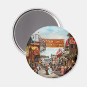 Stad - Coney Island NY - Bowery Bier 1903 Magneet (Voorkant / Achterkant)