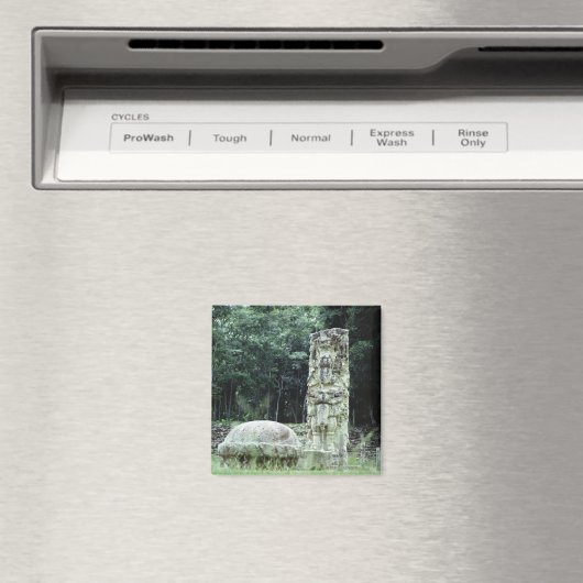 Stad Copan Mayan Ruins Foto ontworpen Square Magneet (Insitu (Vaatwasser))